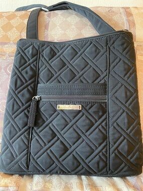 Vera Bradley Black Quilted Crossbody Shoulder Bag